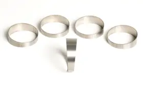 109-03801-0003 Ticon Industries 1.5 Inch Titanium Pie Cut - 2.2d Loose Radius 1mm/.039 Wall 5 Pack