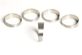 109-06301-0013 Ticon Industries 2.5 Inch Titanium Pie Cut - 1.26d Tight Radius 1mm/.039 Wall 5 Pack