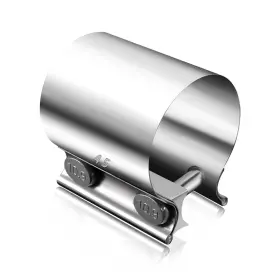H-031-45 Tnuocke 1.75in Butt Joint Band Exhaust Clamp Sleeve 45mm Stainless