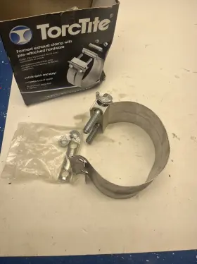 20a-400 Torctite Aluminized 5 Inch Preformed Exhaust Clamp Pre-attached Hardware
