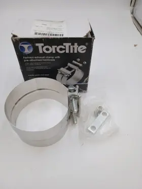 25172497 Torctite 5 Inch Formed Exhaust Clamp With Pre-attached Hardware 304ss Nib