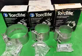 20a-300 Torctite L50aa Genuine Lot Of 4 Exhaust Clamps 1- 2- Tbc350a