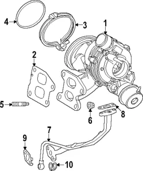 17452-25020 Toyota Genuine Catalytic Converter Clamp