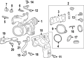 17452-36020 Toyota Genuine Gasket Kit Clamp