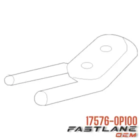 17576-0p100 Toyota 2009-2015 Venza Rear Left Muffler Bracket New Oem