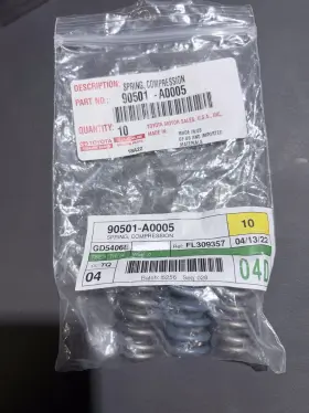 90501-a0005 Toyota 90501-a0031 Genuine Toyota/lexus Exhaust Spring X3 4.99 Each