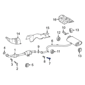 90109a0065 Toyota Oe For Corolla 2019-2024 Rear Exhaust Bolt