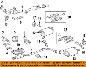 175720h020 Toyota Oem 05-18 Avalon Exhaust Components-front Pipe Rear Bracket