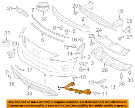 Su00307495 Toyota Oem 17-20 86 Bumper Components-corner Support