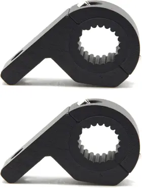 Zld-ja3050 Ufsenten 2pcs Aluminum Alloy Led Light 0.75 Inch -1.25 Clamp Kit Black