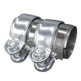 Uhanbut-unb-082 Uhanbut 2 Inch Automotive Exhaust Clamp Stainless Steel Butt Joint Band Coupler