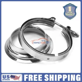 S400sxe Upapsi 5ftft-4ftft V-band Reducer Flange Clamp Kit For Borg Warner Turbo S400 T6