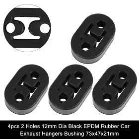 Uxcell 041814350318 4pcs 12mm Dia Exhaust Bushing Hangers Rubber Mount Bush Universal For Car Truck