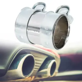 Uxcell 752374812672 Exhaust Pipe Sleeve Connector Clamp Coupler For Audi A3 A8 Quattro 66 X 93 Mm