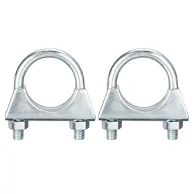 A23071400ux0294 Uxcell Muffler U-bolt Clamps For 32mm 1-1/4 Inch Diameter Exhaust Silver