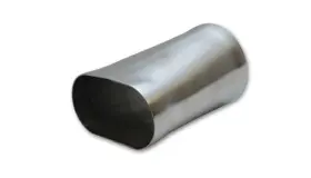 13171 Vibrant Fits 3.5in Oval Nominal X Round Transiton Adapter T304 Ss 6in