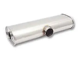 10633 Vibrant Performance Streetpower Muffler 2.5 Inch Side Inlet X Dual 2.25 Outlets