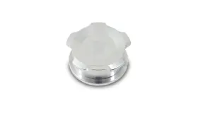 11288 Vibrant Performance 1.5in Od Aluminum Weld Bungs With Polished Threaded Cap