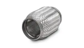 62704 Vibrant Performance Ss Flex Coupling With Inner Braid Liner 2.25in Inlet/outlet X 4in