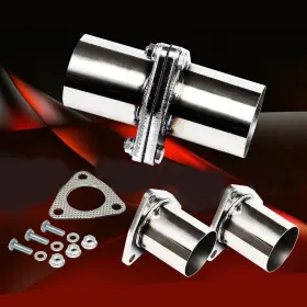 3id-3od Vinojiu 7.5length Exhaust Flange Quick Fix Repair Pipe 3 Inch Od Bolts Universal Replacement 7.5 Oal