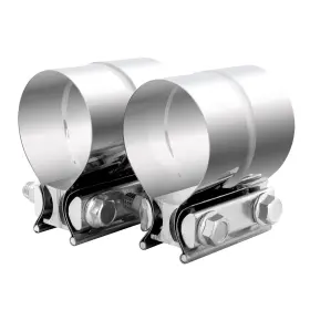 Vitonsbay 641837912236 2.5 Inch Exhaust Clamp 2 1/2 Lap Joint Band Sleeve Coupler