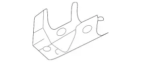 1j0-803-545 Volkswagen Genuine Muffler Bracket
