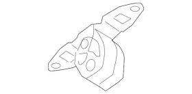 7l0-253-144-d Volkswagen Genuine Front Muffler Bracket