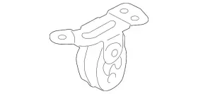 7l6-253-144-c Volkswagen Genuine Rear Muffler Bracket