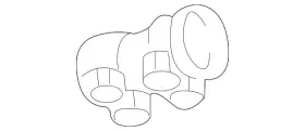 8n0-253-145 Volkswagen Genuine Front Muffler Clamp