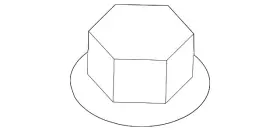 N-023-002-15 Volkswagen Genuine Shield Lock Nut