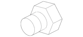 N-105-557-02 Volkswagen Genuine Heat Shield Bolt