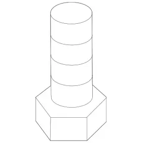 N-106-531-02 Volkswagen Genuine Lower Cross-member Bolt