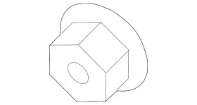 N-907-988-05 Volkswagen Genuine Hinge Nut