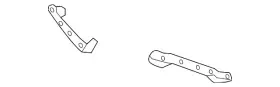 31383838 Volvo Genuine Bumper Cover Heat Shield Bracket