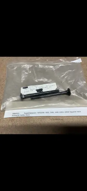 986921 Volvo 850 And S40 Square Neck Exhaust Bolts 1993-2004 Models Oem Original 2 Piece
