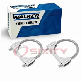 C568 Walker Exhaust 23-7 2 Pc Clamps For 1983-1990 Chevrolet G20 6.2l V8 Hardware Mj