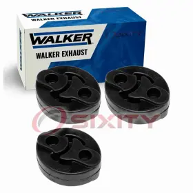 C699 Walker Exhaust 56-49 3 Pc Muffler Assm System Insulators For 1988-1991 Toyota Cg