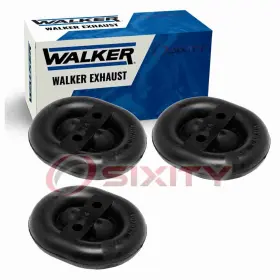 Sx-0qjw Walker Exhaust 3 Pc Muffler System Hangers For 1987-1991 Volkswagen Jetta Cs