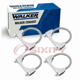 Sx-2wkq Walker Exhaust 4 Pc Clamps For 1991-1993 Gmc G2500 6.2l V8 Hardware Oq