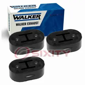 Sx-w2h6 Walker Exhaust 3 Pc System Insulators For 1990-1994 Mazda Protege 1.8l L4 Xk