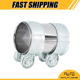 X Autohaux 718844883689 One Exhaust Pipe Sleeve Connector Clamp Coupler For Seat Toledo Ibiza Universal