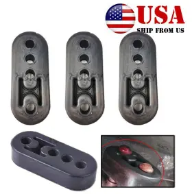 12rm-12564-89 Xukey 4x Polyurethane Car Rubber Exhaust Tail Pipe Mount Bracket Tailpipe Hanger
