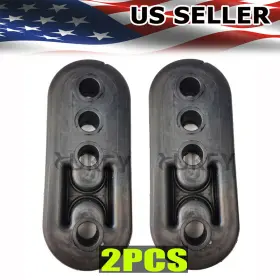C31196x2-hwzgebus Xukey 2x Car Rubber Exhaust Tail Pipe Mount Bracket Hanger 4 Hole Adjustable Universal