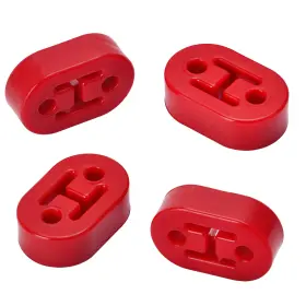 Pqy-8952r Xukey Universal Car 4x Red Rubber 2 Hole 10mm Tail Pipe Hanger Mount Exhaust Holderft