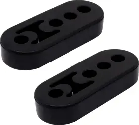 Yug24111507yugtcen Yugtcen 2pcs Exhaust Hangers 4-hole Rubber Black 4holes