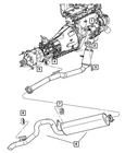 Genuine Mopar Exhaust Hanger 52128906AA New. Price: $14.13.