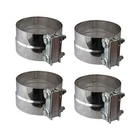 Northeastern Exhaust (4 Pack) 3.5" Id/od Lap Joint Band Clamps New. Price: $35.81.