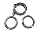 Dynatech V-clamp Assembly 3 Od Tubing Steel Rings Stainless Kit New. Price: $55.39.