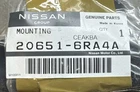 Nissan 20651-6RA4A Rear Muffler And Pipe Mount 21-25 Rogue New. Price: $20.00.