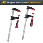 Powertec 12 Inch Steel Bar Clamps W/ 600 Lbs Loads Limit & 2-1/2" Throat (71918) New. Price: $23.99.